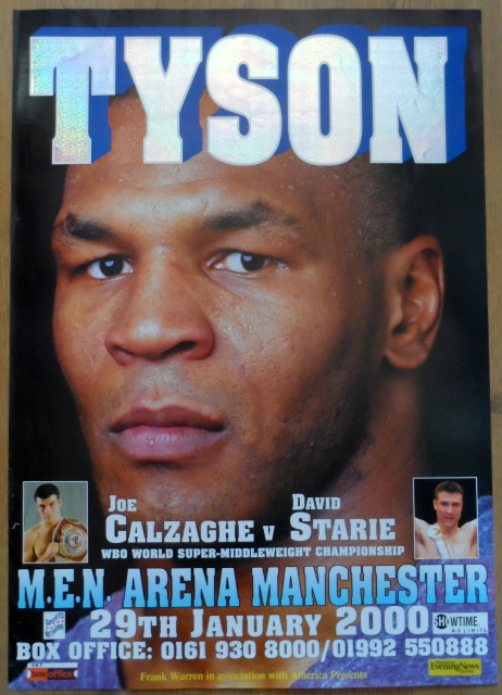 JULIUS FRANCIS MIKE TYSON vs Original Onsite Boxing Fight Poster 30D 