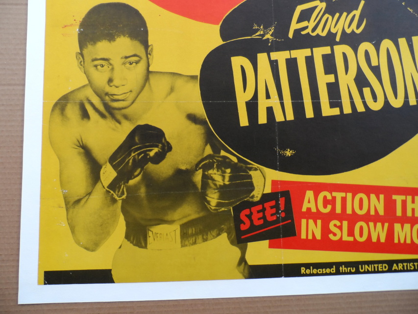 1960 Ingemar Johansson v Floyd Patterson II fight films poster - Floyd Patterson Vs Ingemar Johansson 2